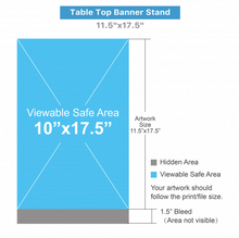 Load image into Gallery viewer, Table top retractable banner
